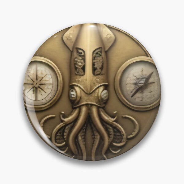 Item preview, Decoding the Tides: The Steampunk Kraken Navigator designed and sold by PureDesignLab1.