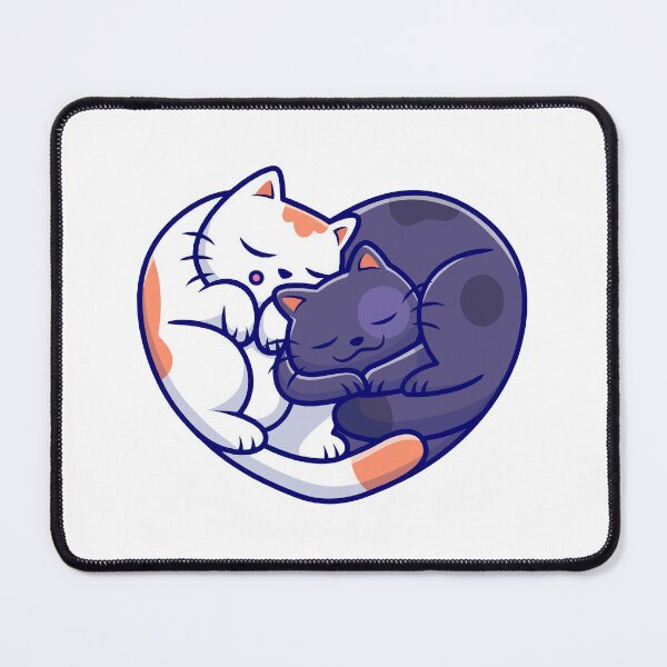 Item preview, Cute Cats Cuddling in Heart Shape Sleeping Kittens designed and sold by Gromiber.