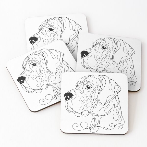 Item preview, Great Dane One Line Art – Modern & Majestic Dog Contour Design designed and sold by Pfotenfaden.