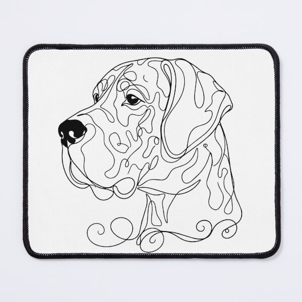 Item preview, Great Dane One Line Art – Modern & Majestic Dog Contour Design designed and sold by Pfotenfaden.