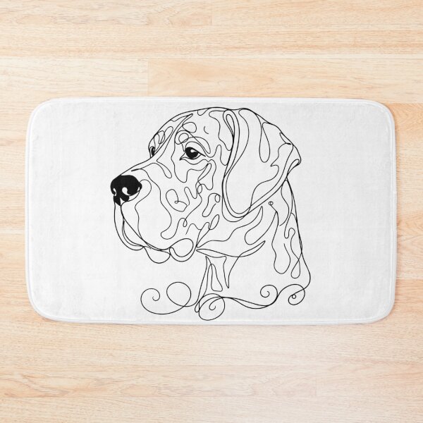 Item preview, Great Dane One Line Art – Modern & Majestic Dog Contour Design designed and sold by Pfotenfaden.