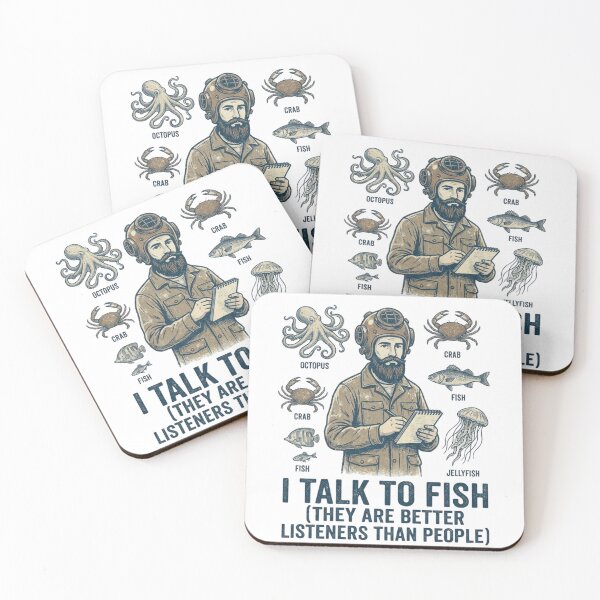 Item preview, Marine Biologist Funny Gift — Ocean Scientist Shirt, Sea Life Researcher Tee, I Talk to Fish designed and sold by PasinduBhanuka.