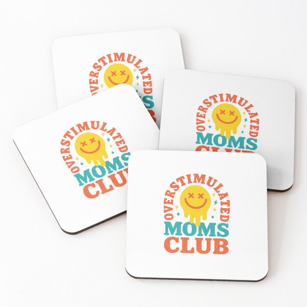 Item preview, Overstimulated Moms Club Melting Smiley designed and sold by HBDStudio.