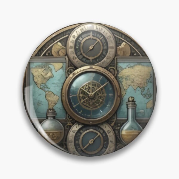 Item preview, Navigating Nebulae: The Alchemical World-Chart Chronometer designed and sold by PureDesignLab1.