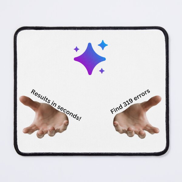 Item preview, AI Workplace Humor – Results in Seconds vs 319 Errors Found – AI Workflow Reality designed and sold by AiHumorArtShop.