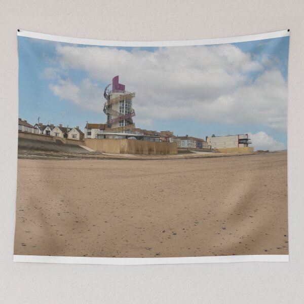 Item preview, Coastal Landmarks: Redcar Beacon, Beach & Regent Cinema designed and sold by ArtworkNorth.