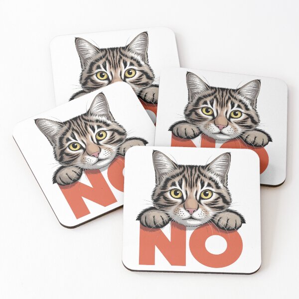 Item preview, Funny Cat Saying No Cute Kitten Attitude Meme Design designed and sold by Cool-cat-art.