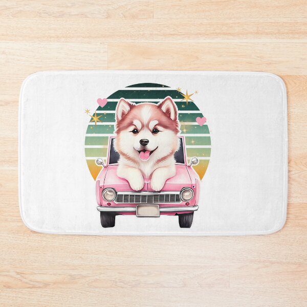 Item preview, Dreamy Watercolor Husky Puppy Joyride designed and sold by QuirkyCloud Designs.