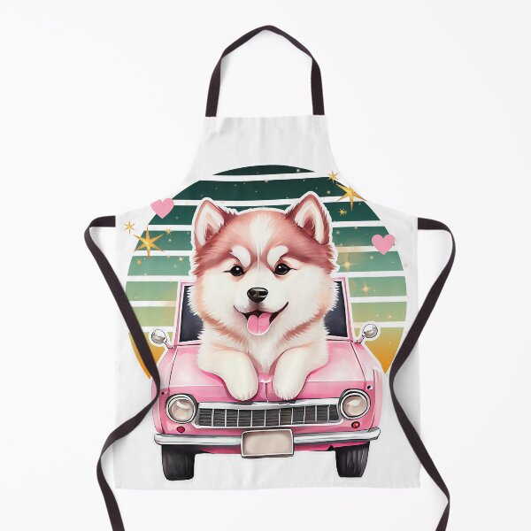 Item preview, Dreamy Watercolor Husky Puppy Joyride designed and sold by QuirkyCloud Designs.