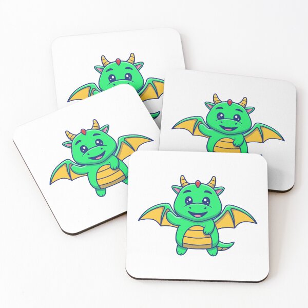 Item preview, Cute Little Green Baby Dragon Waving designed and sold by Gromiber.