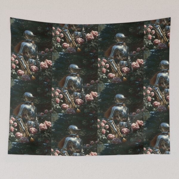 Item preview, Knight Playing Trumpet, Jazz Musician Armor, Surreal Music Art Design designed and sold by Mono.fi Studios.