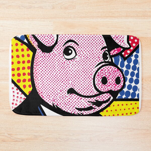 Artikelvorschau, Schweinefigur im Pop-Art-Stil entworfen und verkauft von lautir.
