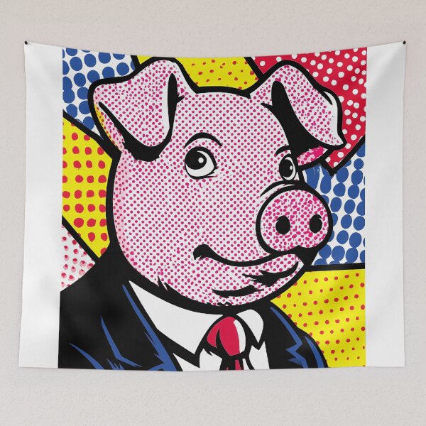 Item preview, Pig Character in Pop Art Style designed and sold by lautir.