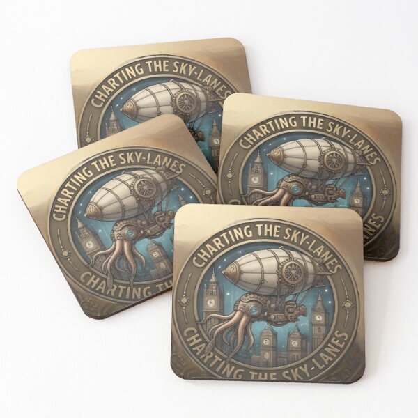Item preview, Charting the Sky-Lanes: The Steampunk Cephalopod Airship designed and sold by PureDesignLab1.