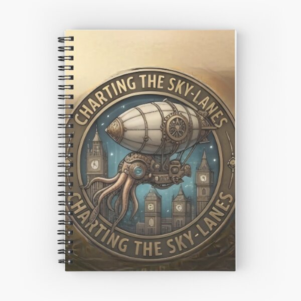 Item preview, Charting the Sky-Lanes: The Steampunk Cephalopod Airship designed and sold by PureDesignLab1.