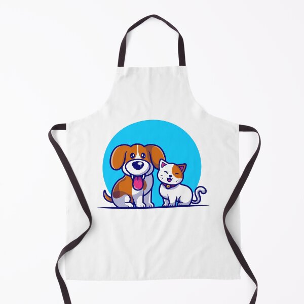 Item preview, Cute Dog and Cat Best Friends Illustration designed and sold by Gromiber.