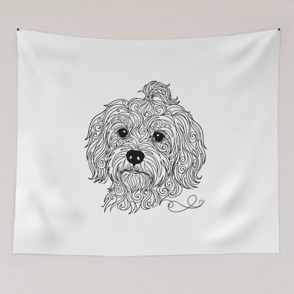 Item preview, Havanese One Line Art – Modern & minimalist dog contour design designed and sold by Pfotenfaden.