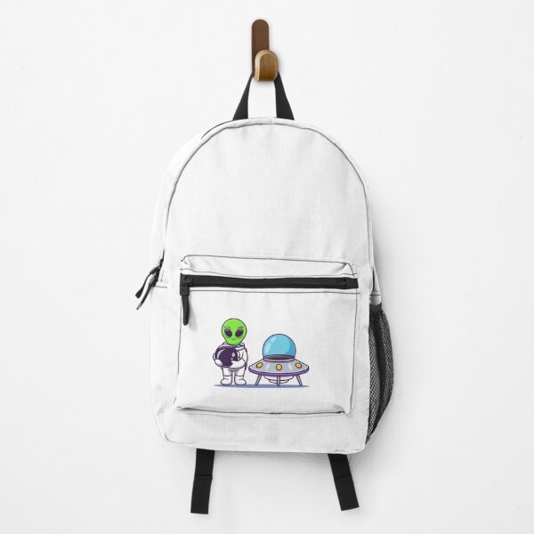 Item preview, Cute Astronaut Alien with UFO Spaceship designed and sold by Gromiber.