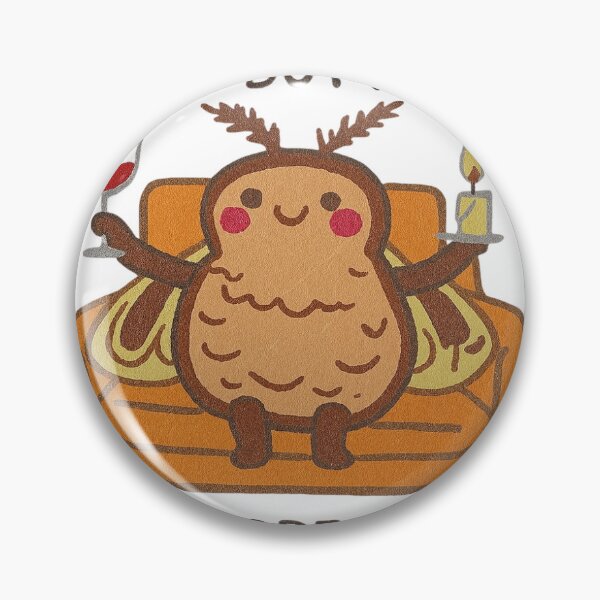 Item preview, Cute Moth Kawaii Introvert Quote Art Gift designed and sold by emzportraits.