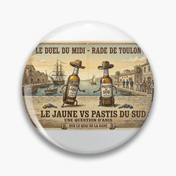 Item preview, The Great Duel of the South - Western Aperitif Parody - Toulon designed and sold by Haliotisc.