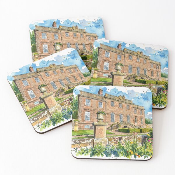 Item preview, Watercolour illustration of House of Dun, Angus, Scotland designed and sold by davidelder.