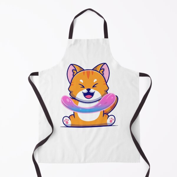Item preview, Cute Kawaii Ginger Cat Playing with Pink Slime designed and sold by Gromiber.