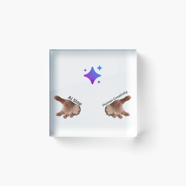 Item preview, AI Workplace Humor – AI Slop vs Human Creativity –The Real Divide designed and sold by AiHumorArtShop.