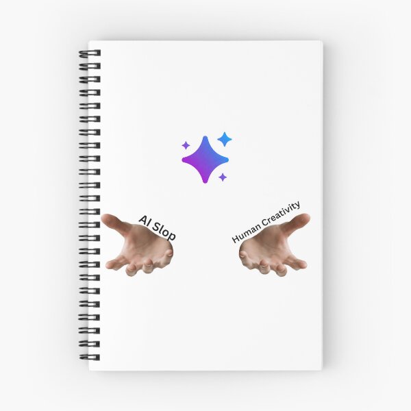 Item preview, AI Workplace Humor – AI Slop vs Human Creativity –The Real Divide designed and sold by AiHumorArtShop.