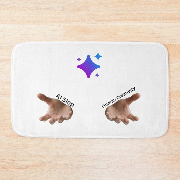 Item preview, AI Workplace Humor – AI Slop vs Human Creativity –The Real Divide designed and sold by AiHumorArtShop.