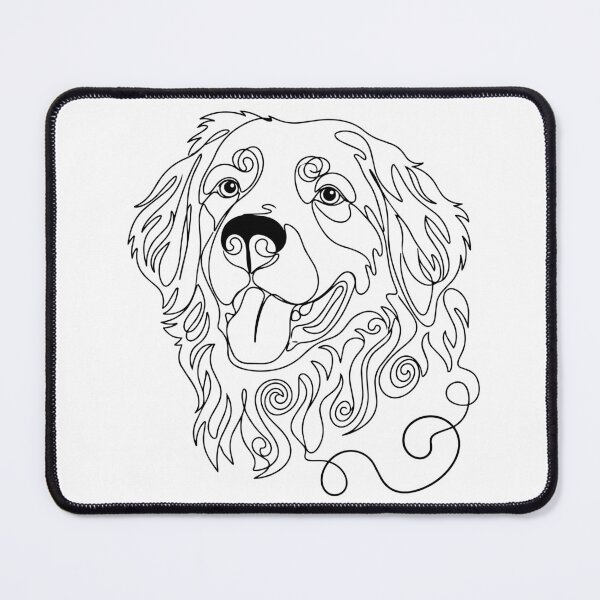 Item preview, Hovawart One Line Art – Modern & minimalist dog contour design designed and sold by Pfotenfaden.