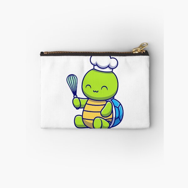 Item preview, Cute Kawaii Turtle Chef with Whisk and Hat designed and sold by Gromiber.