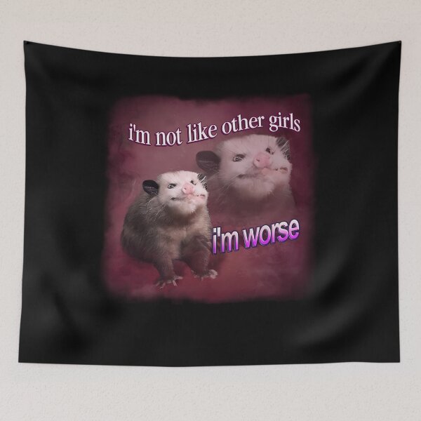 Item preview, I'M Not Like Other Girls I'M Worse Possum Word Art designed and sold by ball-merch1903.