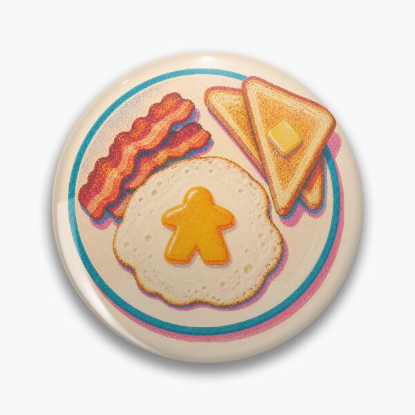 Item preview, Risograph Meeple Egg Breakfast Board Game Geek  designed and sold by TackyTime.