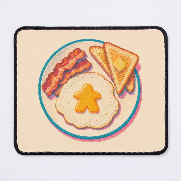 Item preview, Risograph Meeple Egg Breakfast Board Game Geek designed and sold by TackyTime.