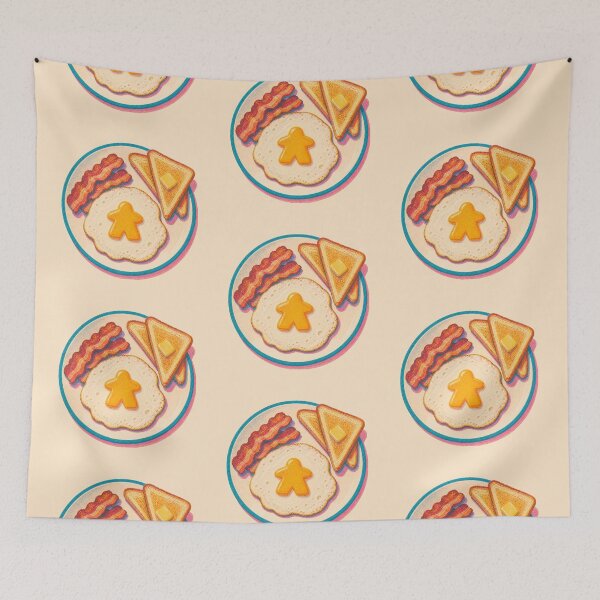 Item preview, Risograph Meeple Egg Breakfast Board Game Geek  designed and sold by TackyTime.