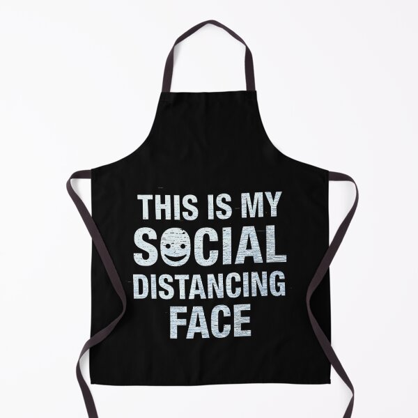 Item preview, This Is My Social Distancing Face Funny Introvert Humor Design designed and sold by Kavya Art.