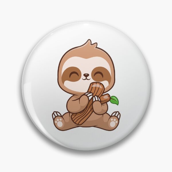 Item preview, Cute Happy Sloth Hugging a Tree Branch designed and sold by Gromiber.