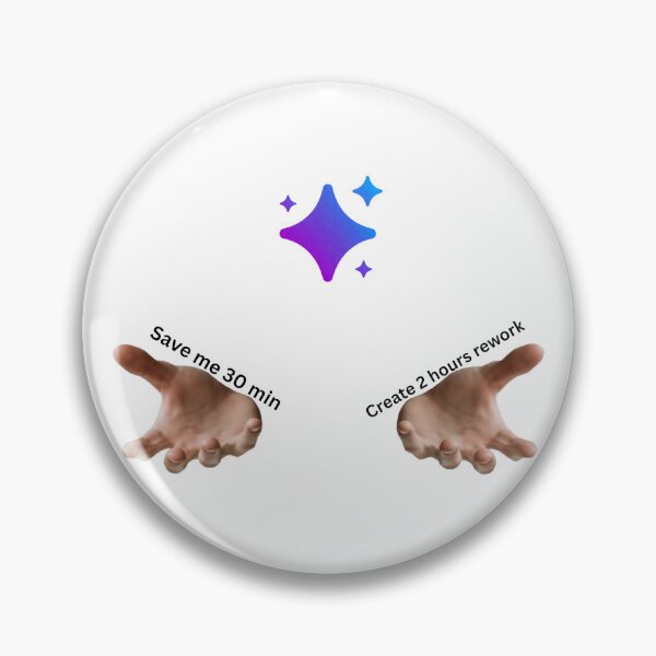Item preview, AI Workplace Humor – Save me 30 min vs Create 2 hours rework – Productivity Paradox designed and sold by AiHumorArtShop.