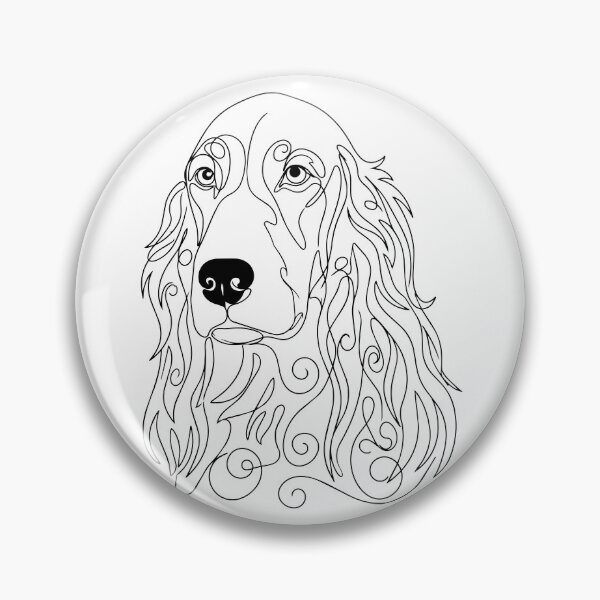 Item preview, Irish Red Setter One Line Art – Modern & Elegant Hunting Dog Contour Design designed and sold by Pfotenfaden.