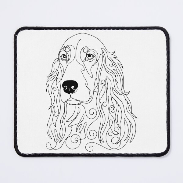Item preview, Irish Red Setter One Line Art – Modern & Elegant Hunting Dog Contour Design designed and sold by Pfotenfaden.