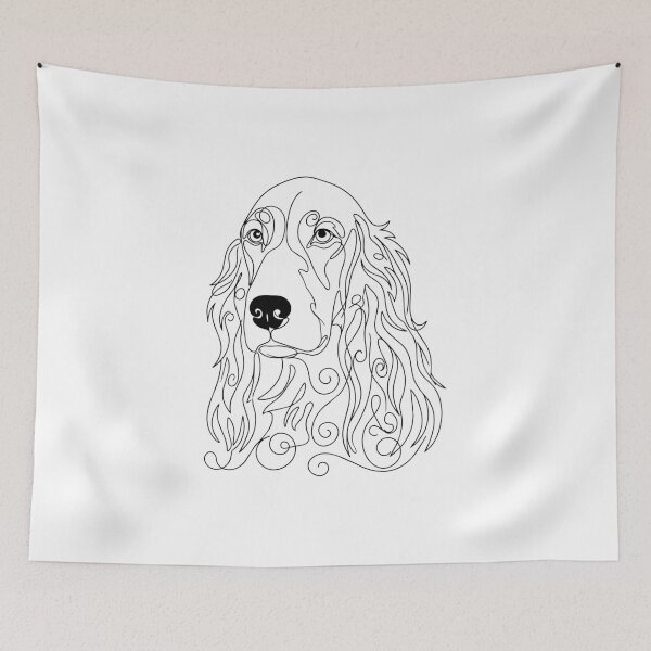 Item preview, Irish Red Setter One Line Art – Modern & Elegant Hunting Dog Contour Design designed and sold by Pfotenfaden.