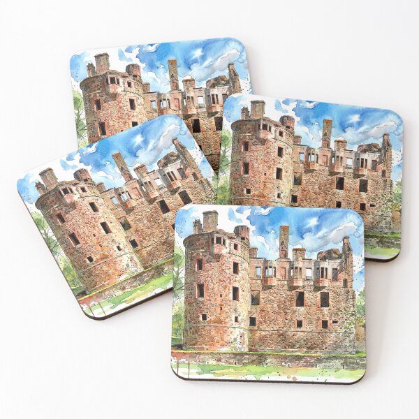 Item preview, Watercolour illustration of Huntly Castle, Aberdeenshire, Scotland. designed and sold by davidelder.