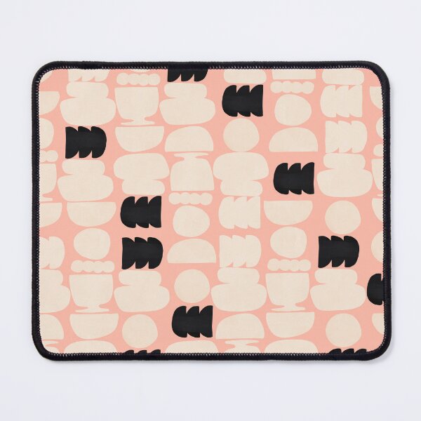 Item preview, Pink pattern of abstract shapes designed and sold by mmartabc.