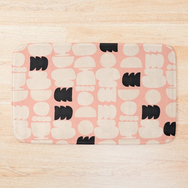 Item preview, Pink pattern of abstract shapes designed and sold by mmartabc.