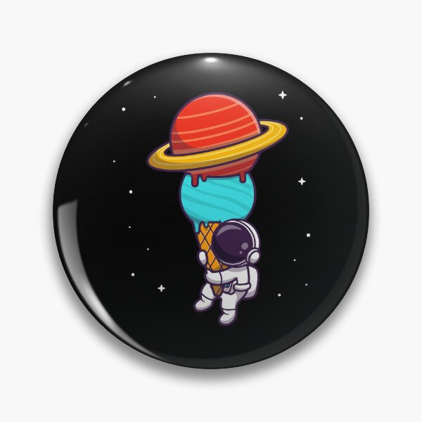 Item preview, Cute Astronaut Hanging on Planet Ice Cream Cone designed and sold by Gromiber.