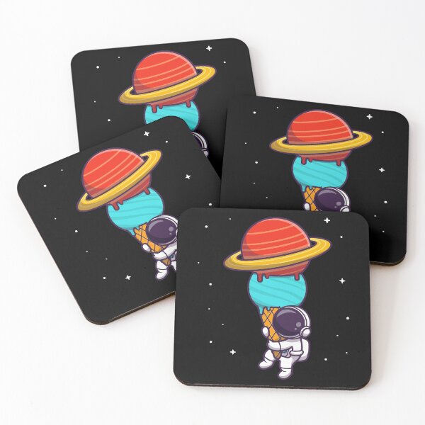 Item preview, Cute Astronaut Hanging on Planet Ice Cream Cone designed and sold by Gromiber.