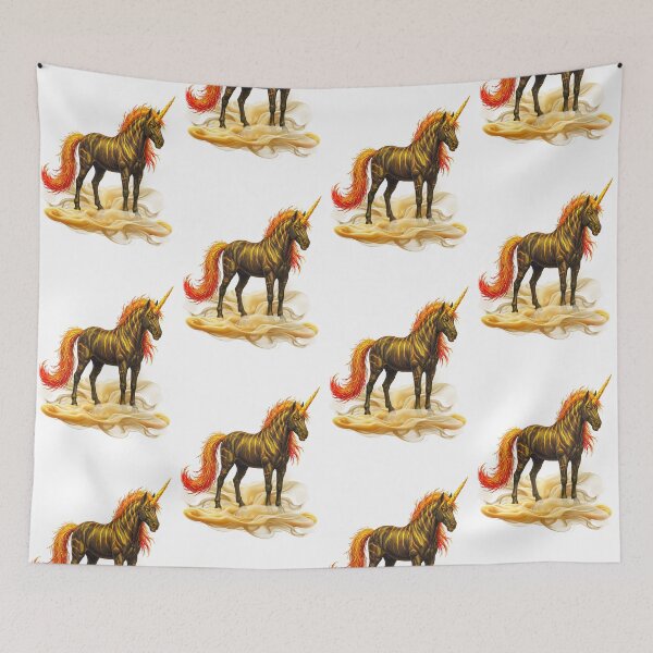 Item preview, Fantasy horse born of fire, a unicorn tale designed and sold by LoneAngel.