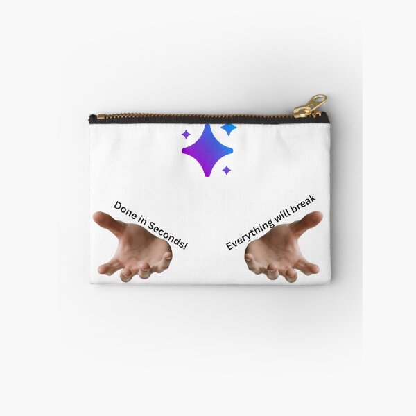 Item preview, AI Workplace Humor – Done in Seconds vs Everything Will Break – Automation Risk Design designed and sold by AiHumorArtShop.