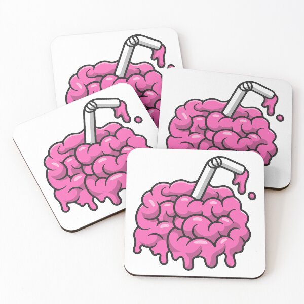 Item preview, Pink Brain Juice with Straw Creative Concept designed and sold by Gromiber.