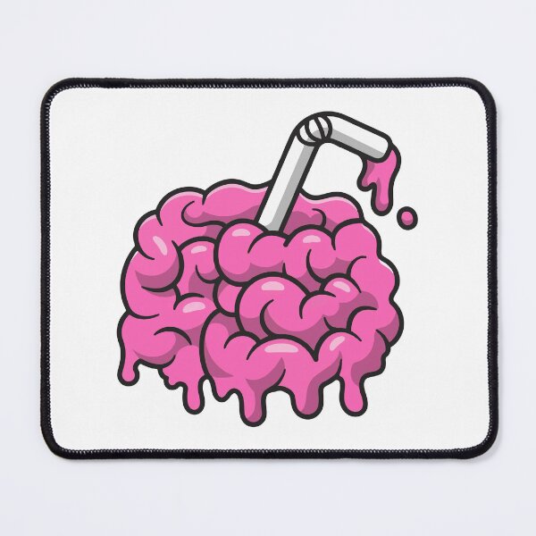 Item preview, Pink Brain Juice with Straw Creative Concept designed and sold by Gromiber.